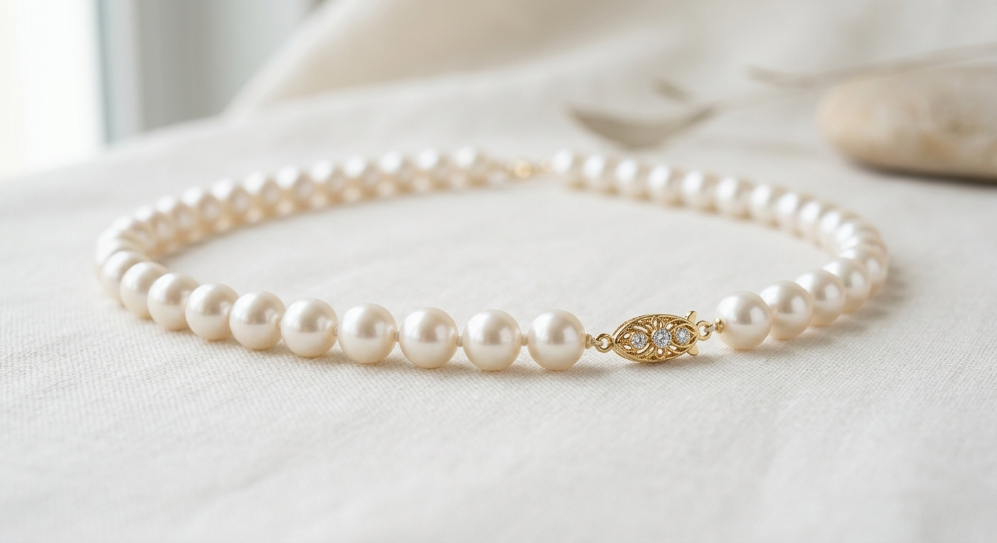 Celestine Pearl Necklace