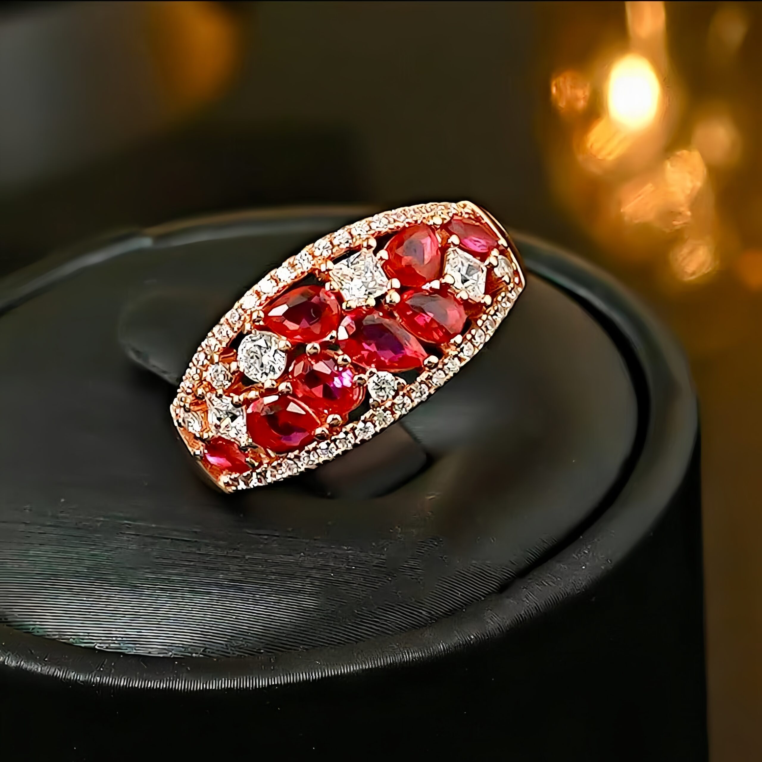 Wild Berry · Cluster Ruby Band - Image 3